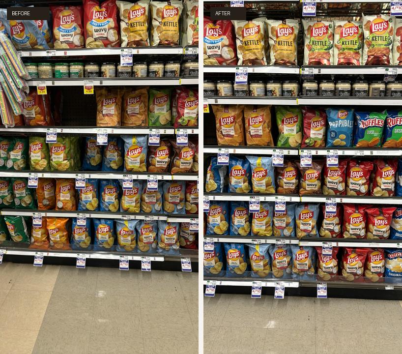 A snacks aisle